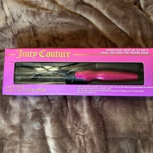 NEW Juicy Couture Pink Glitter 2-in-1 Styling Iron